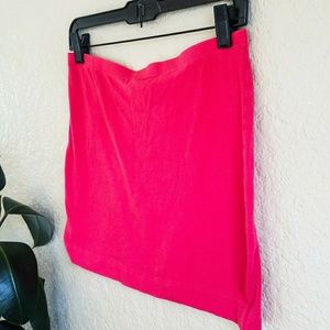 Bright Pink Color Stretchy H&M Basic Mini Skirt SI
